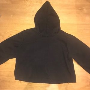 short cropped hoodie from brandy melville